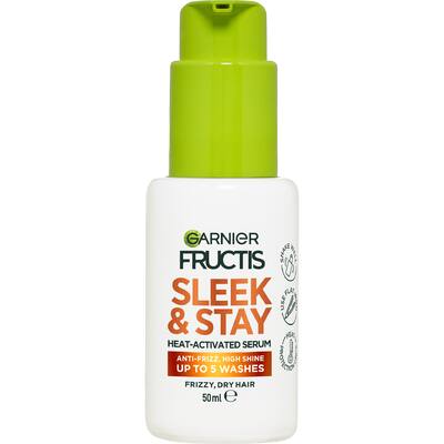 garnier fructis hair serum sleek & stay heat-activated