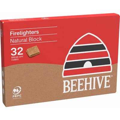 beehive firelighters natural block