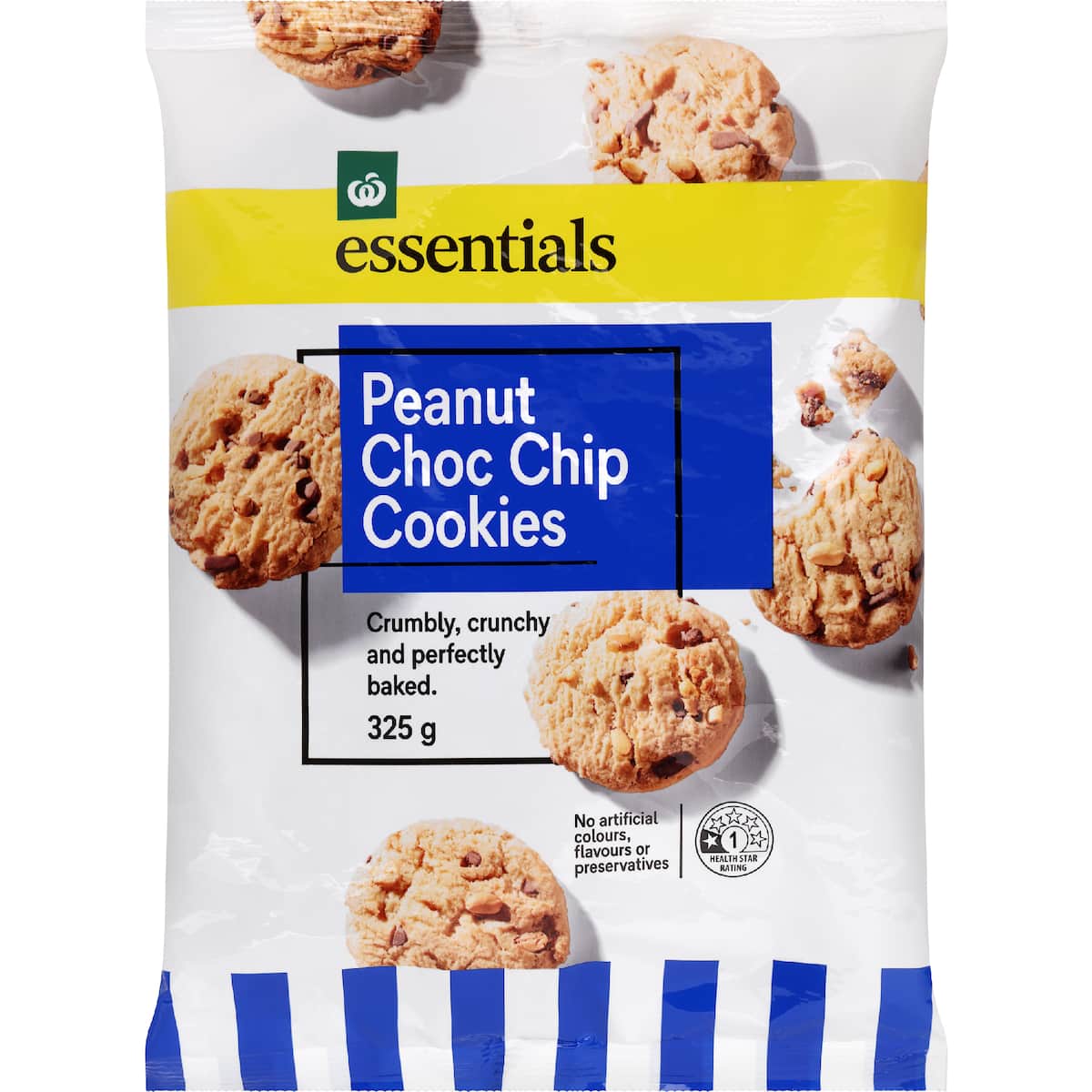 Buy Essentials Cookies Peanut Chocolate Chip 325g online at Woolworths NZ