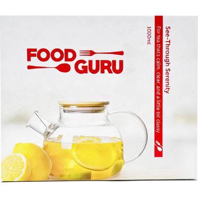 korbond food guru tea pot glass