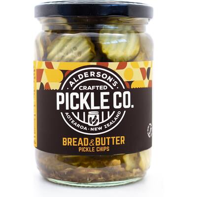 aldersons pickle chips bread and butter