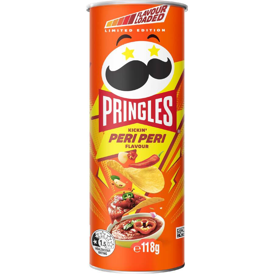 Pringles Limited Edition Chips Kickin' Peri Peri Flavour