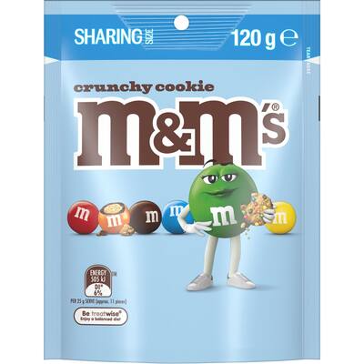 m&ms chocolate crunchy cookie
