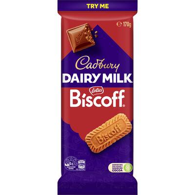cadbury chocolate block biscoff