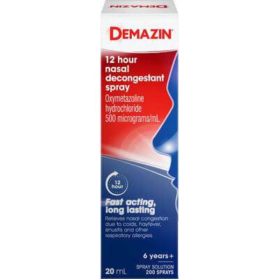 demazin nasal spray decongestant