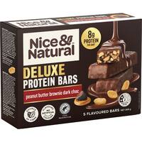 Nice & Natural Deluxe Protein Bars Peanut Butter Brownie