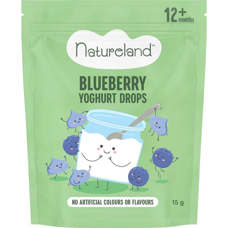 Natureland Baby Snacks Yoghurt Drops Blueberry