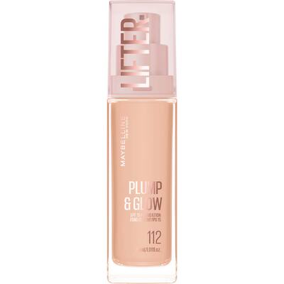 maybelline lifter plump & glow foundation 112