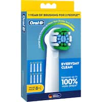 oral b replacement brush heads everyday clean (8pk)