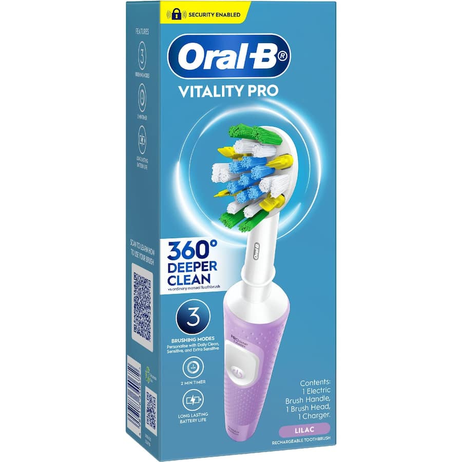 Oral B Vitality Pro Electric Toothbrush Deep Clean Lilac