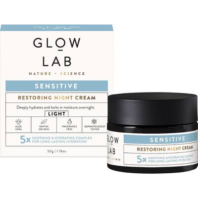 glow lab night cream sensitive
