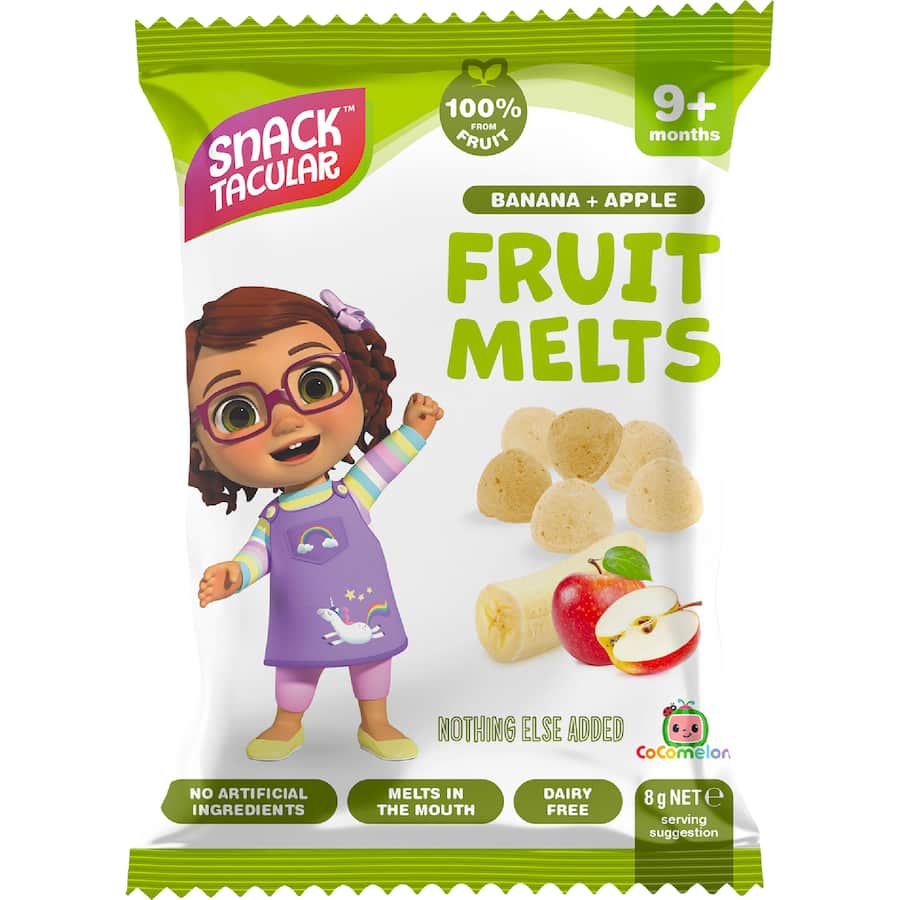 Snacktacular Baby Snacks Fruit Melts Apple+Banana