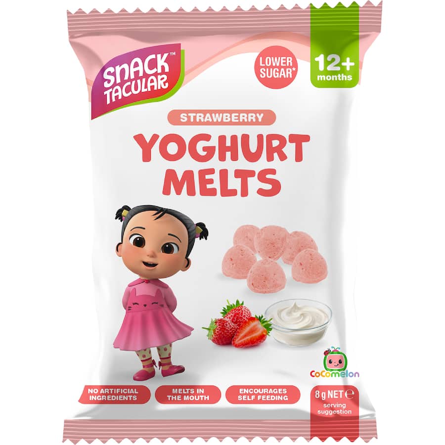Snacktacular Baby Snacks Yoghurt Melts Strawberry
