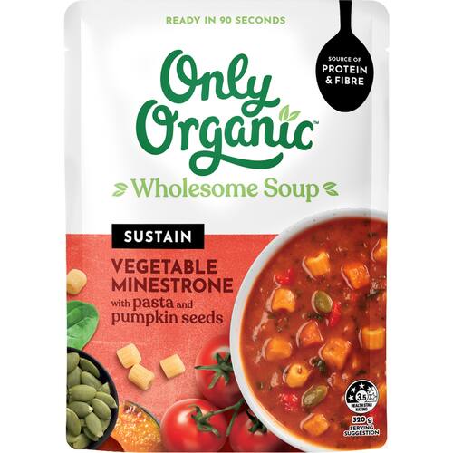 Only Organic Soup Sustain Minestrone