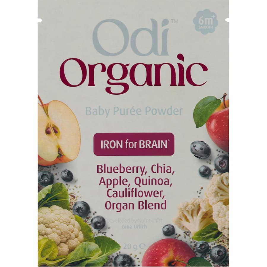 Odi Organic Baby Food Puree Powder Blueberry