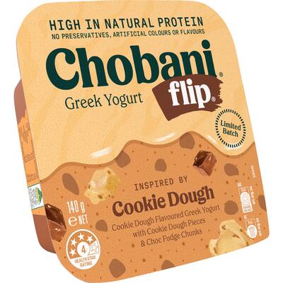 chobani flip greek yoghurt cookie dough