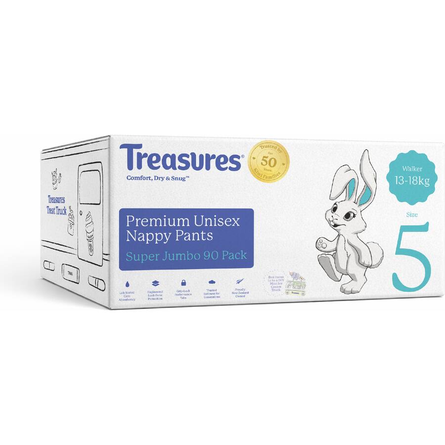 Treasures Nappy Pants Walker 13-18Kg Super Jumbo