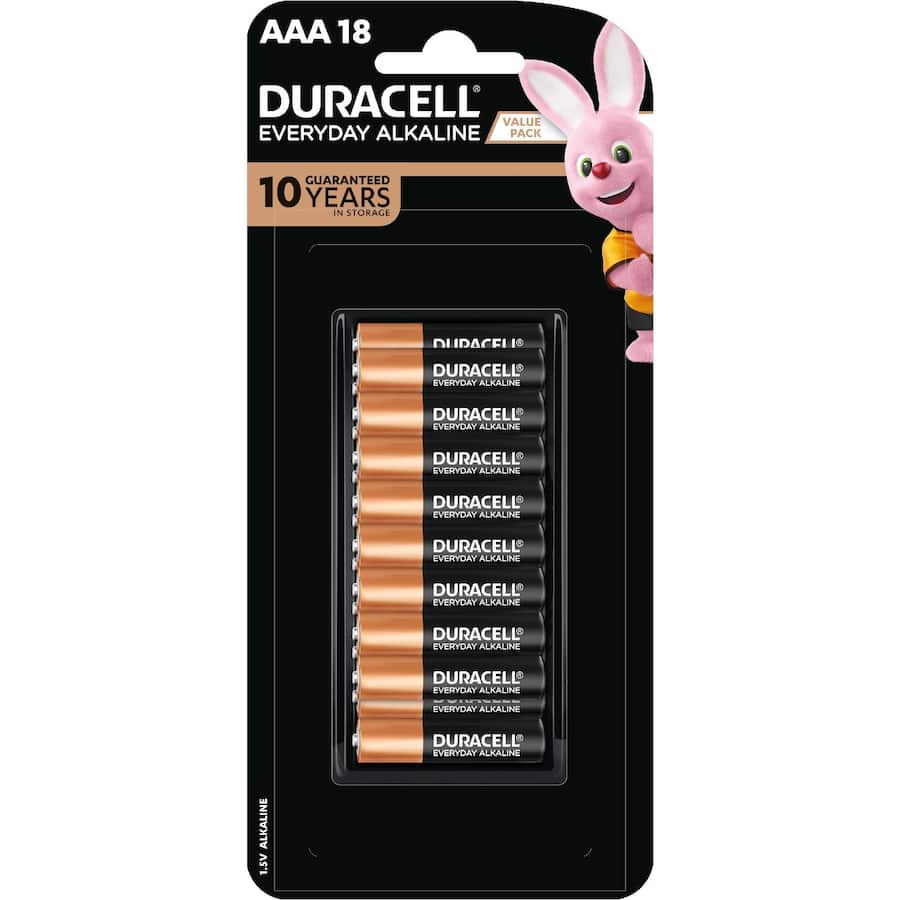 Duracell Everyday Batteries Alkaline Aaa
