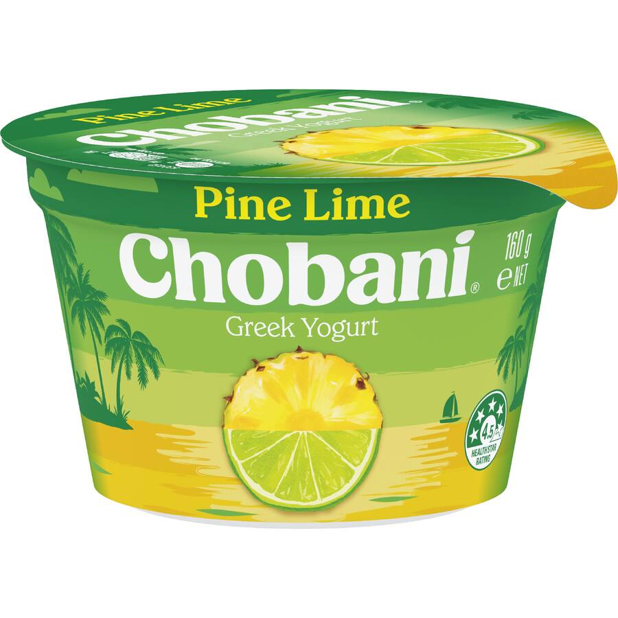 Chobani Greek Yoghurt Vanilla Pine Lime
