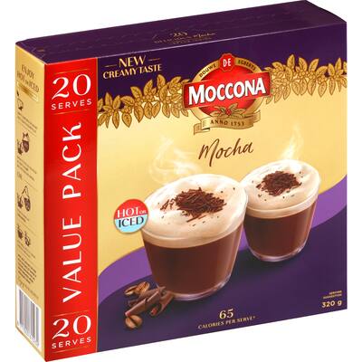 moccona coffee sachets velvety mocha