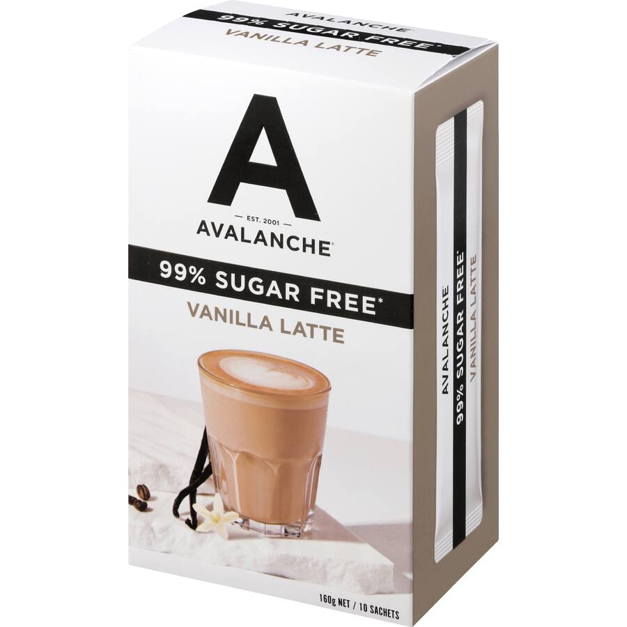 Avalanche Coffee Sachets 99% Sugar Free Vanilla Latte
