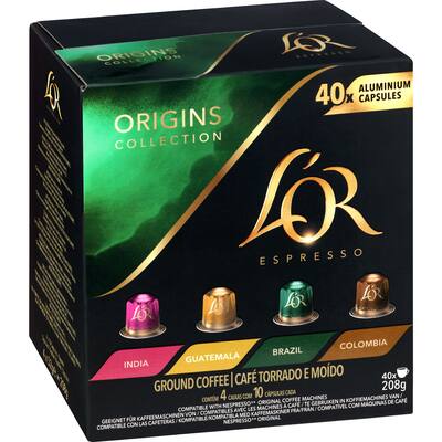 l'or coffee capsules origins variety