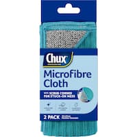 chux microfibre cloth with scrub corner