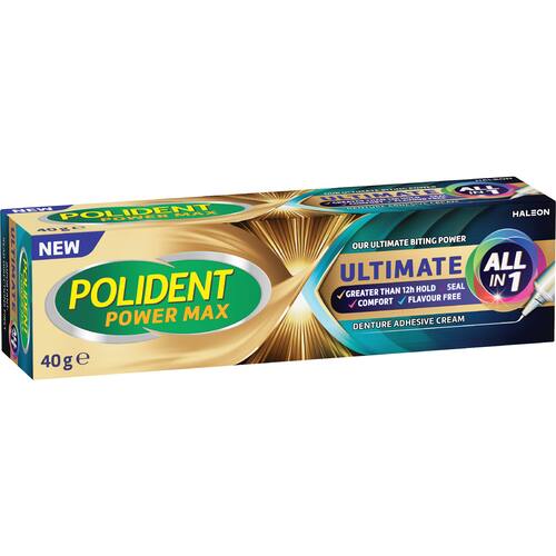 Polident Denture Adhesive Cream Ultimate All In One