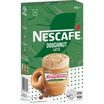 nescafé coffee sachets krispy kreme latte original
