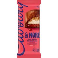 cadbury & more chocolate block cheesecake raspberry