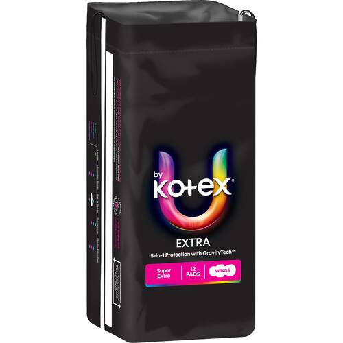 U By Kotex Pads Super Extra With Wings