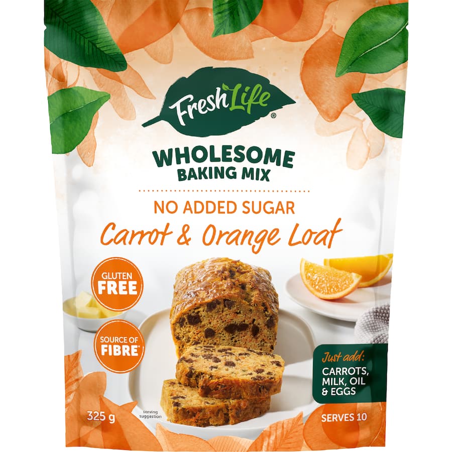 Freshlife Bake Mixes Wholefood Carrot & Orange Loaf