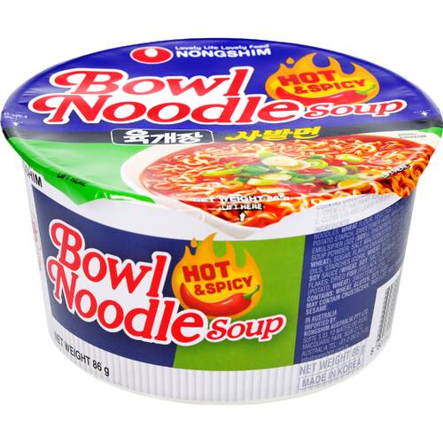 Nong Shim Ramyun Bowl Hot & Spicy