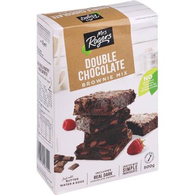 mrs rogers bake mix double chocolate brownie