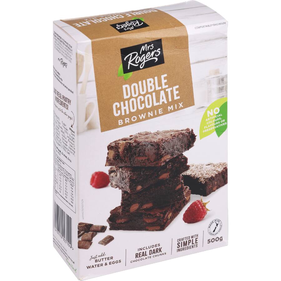 Mrs Rogers Bake Mix Double Chocolate Brownie