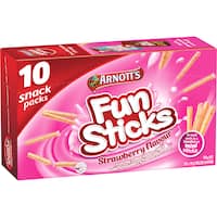 Arnotts Fun Sticks Wafers Strawberry