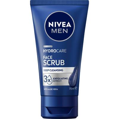 nivea men hydrocare face scrub exfoliating