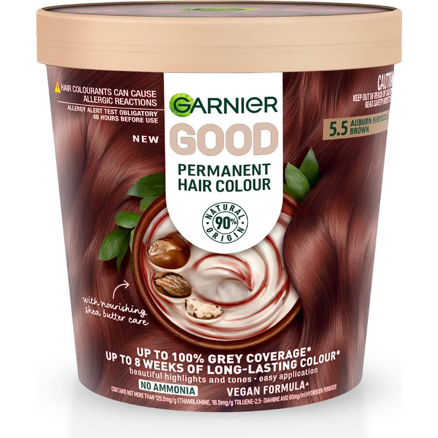 Garnier Good Permanent Hair Colour 5.5 Auburn Hibiscus Brown