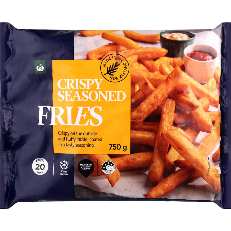 Woolworths Straight Cut Fries Crispy Seasoned