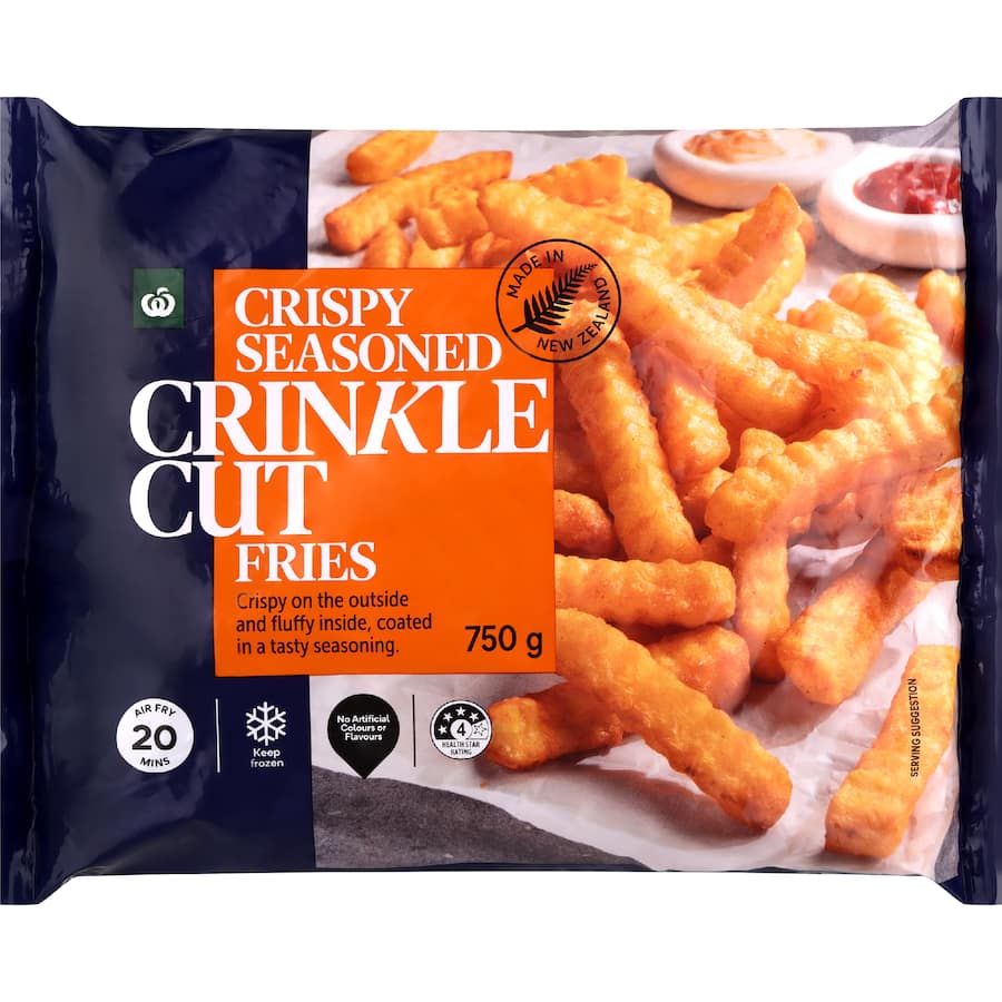Woolworths Crinkle Cut Fries Crispy Seasoned