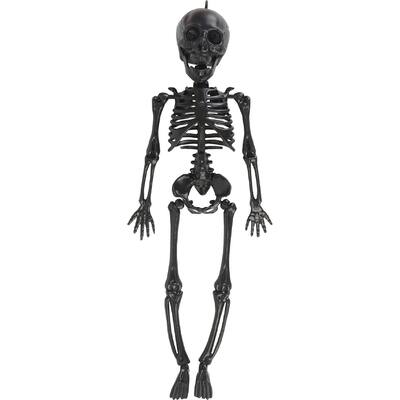 halloween hanging skeleton small black