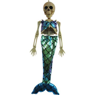 halloween dress up hanging skeleton mermaid