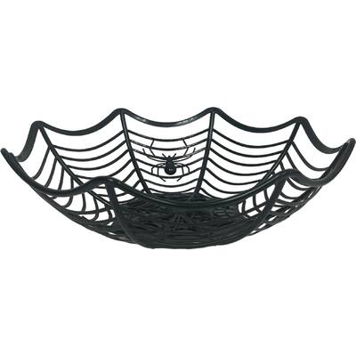halloween spiderweb bowl black