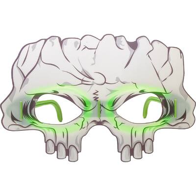 halloween glow mask bones