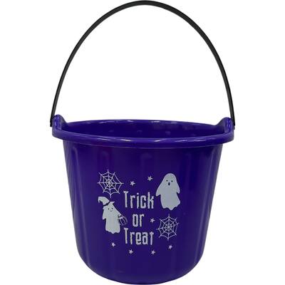 halloween pails purple bat