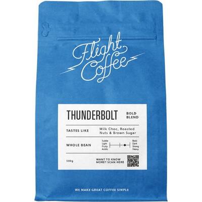 flight coffee whole beans coffee thunderbolt