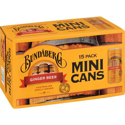 bundaberg ginger beer mini cans