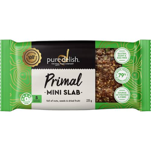 Pure Delish Primal Mini Slab Nuts, Seeds & Dried Fruit