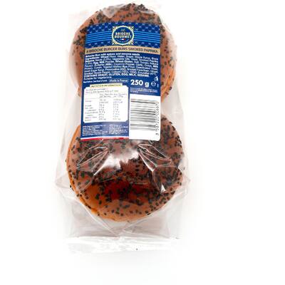 brioche gourmet burger buns smoked paprika 250g