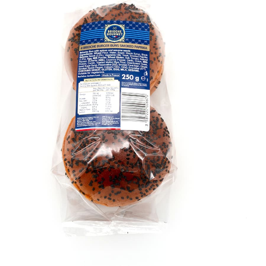 Brioche Gourmet Burger Buns Spicy